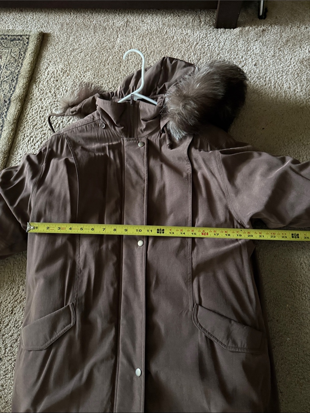 Down & fox fur coat - Picture 8 of 8